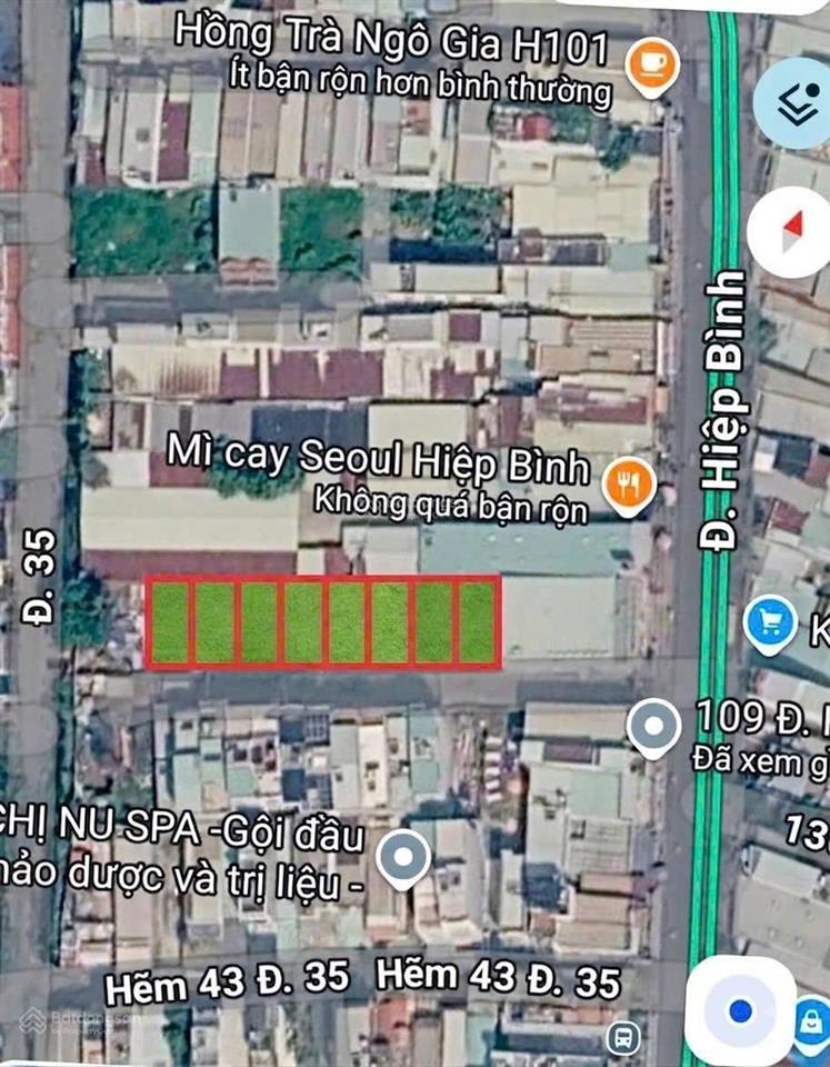 7 tỷ 70 m2 ngang 5 m lô đất f0 chợ hiệp bình phạm văn đồng hiệp bình chánh
