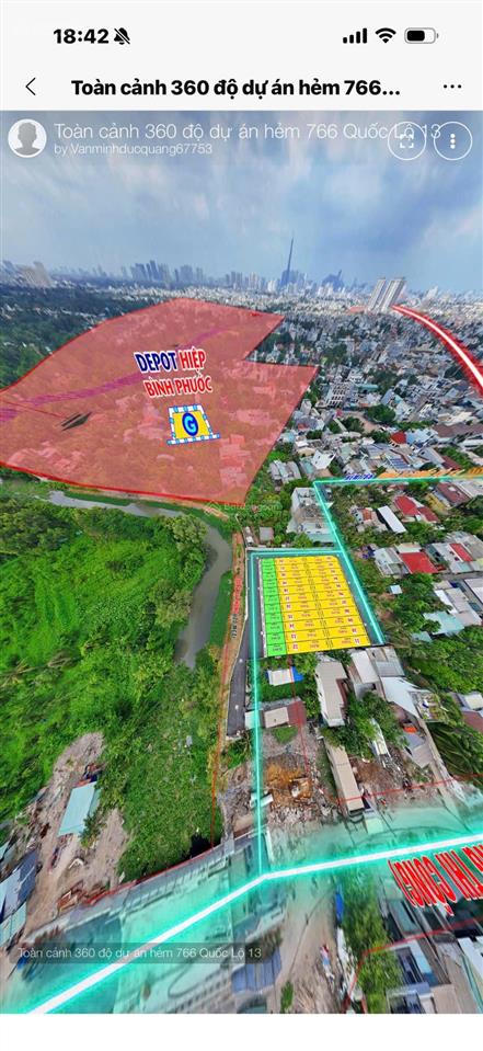 6,3 tỷ thương lượng tốt mở bán lô đất hẻm 766 quốc lộ 766hiệp bình phước 4x20m