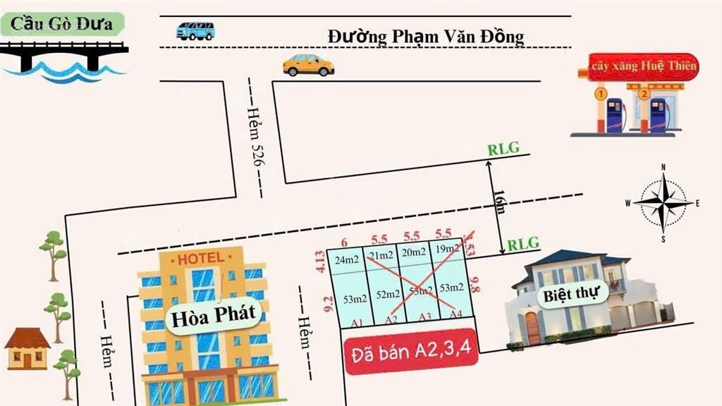 6,9 tỷ lô góc ngang 6m  ngay ga metro st10 30m ra phạm văn đồng 526, thủ đức 77.4m2 (6x13)