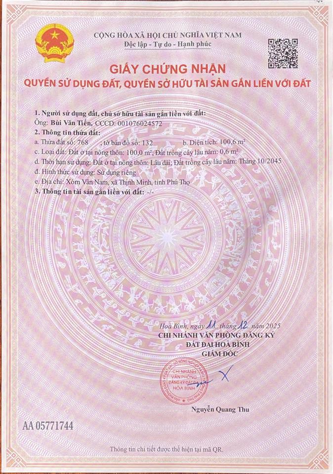 Bán đất tại kcn yên quang xã thịnh minh, giá cắt lỗ 100m2 làm nhà trọ cực đẹp