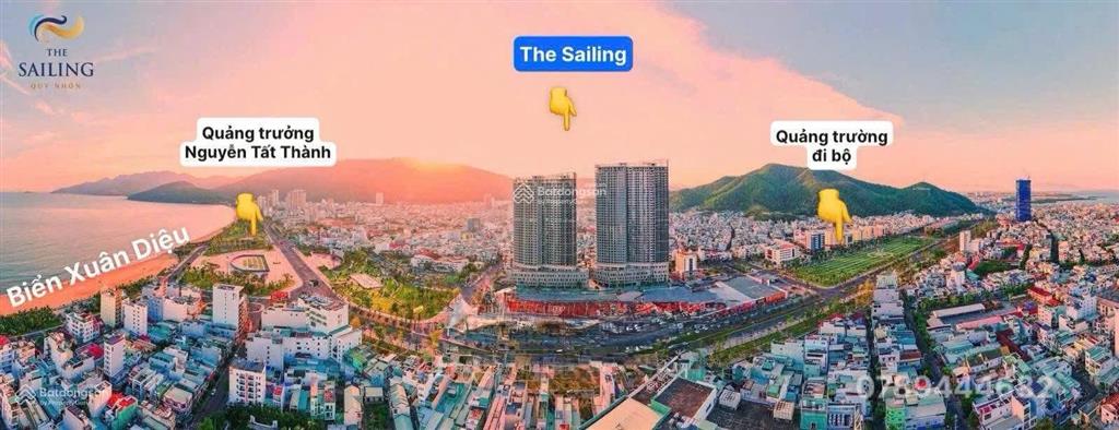 Chính chủ bán căn cc the sailing quy nhơn 3,1 tỷ, 65m2, 2pn, 2wc, hàng hiếm tại quy nhơn, bình định
