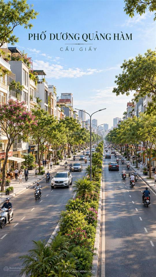 Chỉ hơn 400 triệu/m2 mặt phố dương quảng hàm, 5 tầng thông sàn thang máy kinh doanh mọi lĩnh vực.
