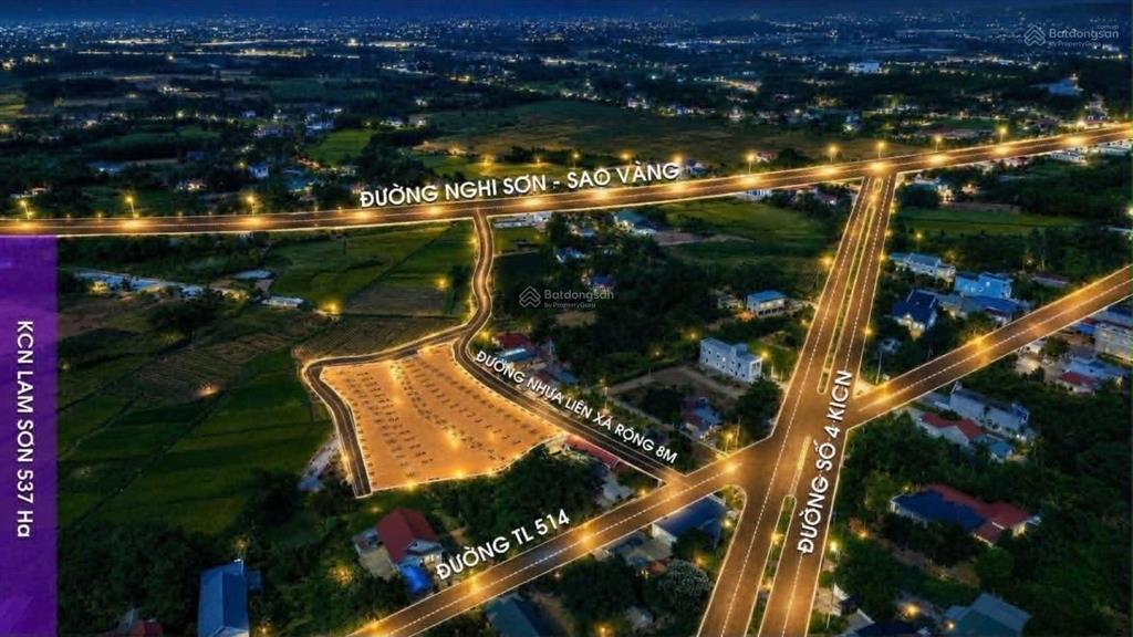 Bán đất nền ven kcn lam sơn  sao vàng .