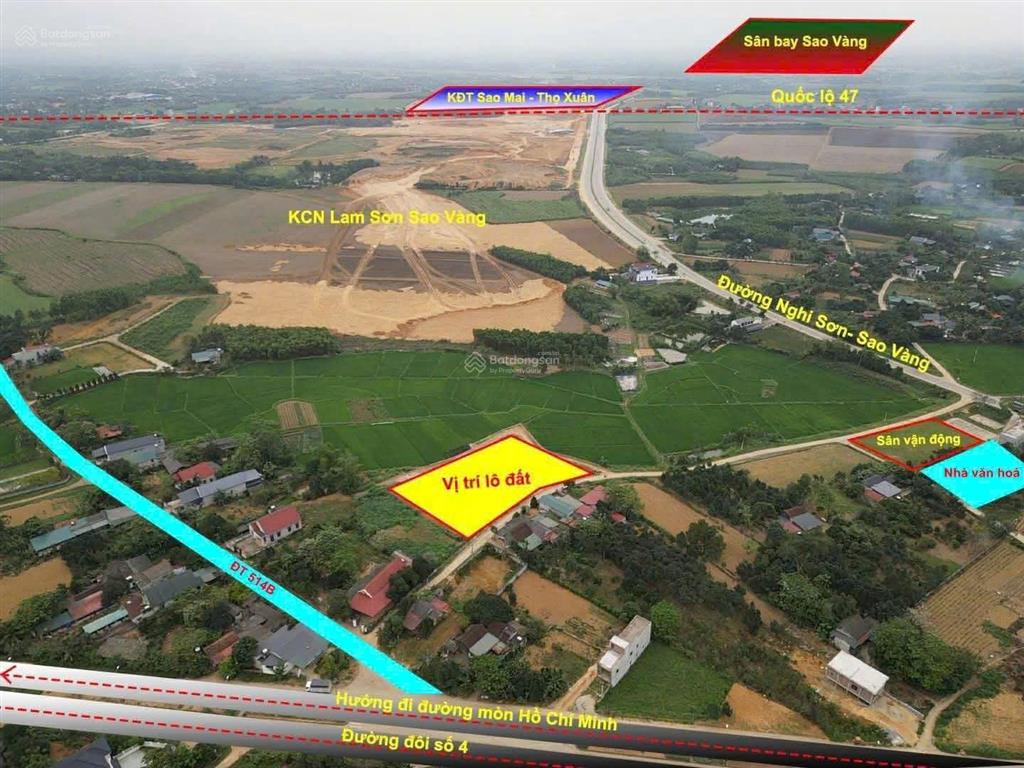 Bán đất nền ven kcn lam sơn  sao vàng .