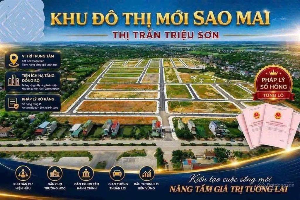 Bán đất nền sao mai minh sơn  triệu sơn. giá chỉ 14,05tr/m2