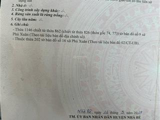 Bán đất 2 mặt tiền trước sau hẻm 2581 huỳnh tấn phát  xe hơi quay đầu