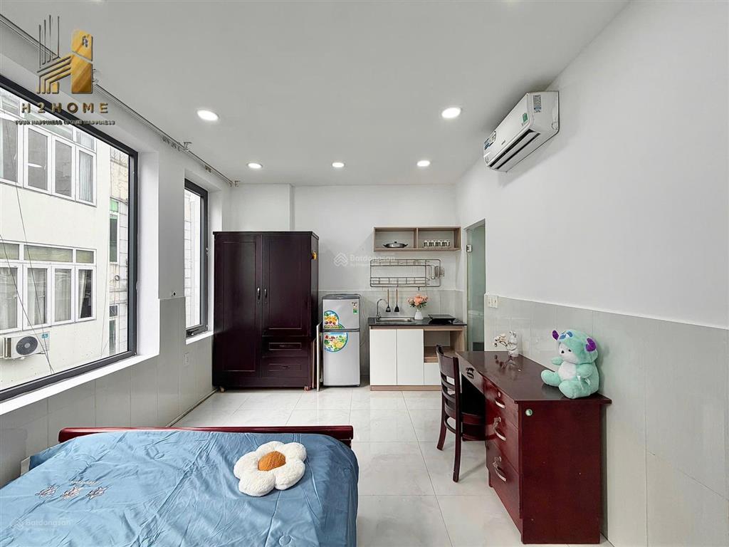 Cho thuê phòng studio cửa sổ thoáng có thang máy, đường hoàng sa  gần cầu lê văn sỹ q3