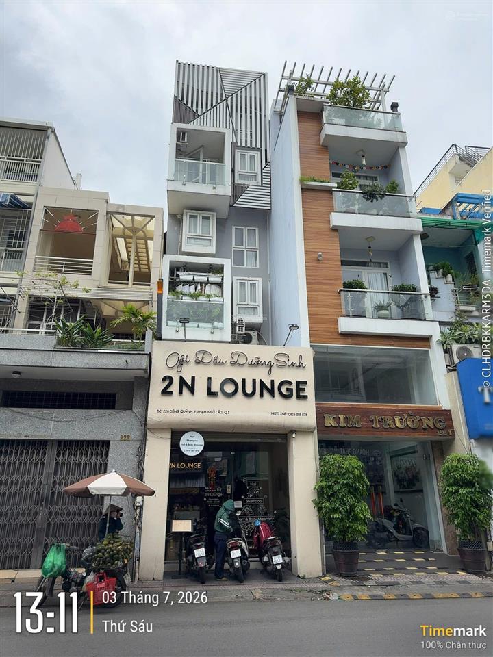 Siêu hiếm mt cống quỳnh  phố bùi viện, quận 1, dt 4x21,4m, 5 tầng, hđt 150tr/ tháng, giá 39 tỷ