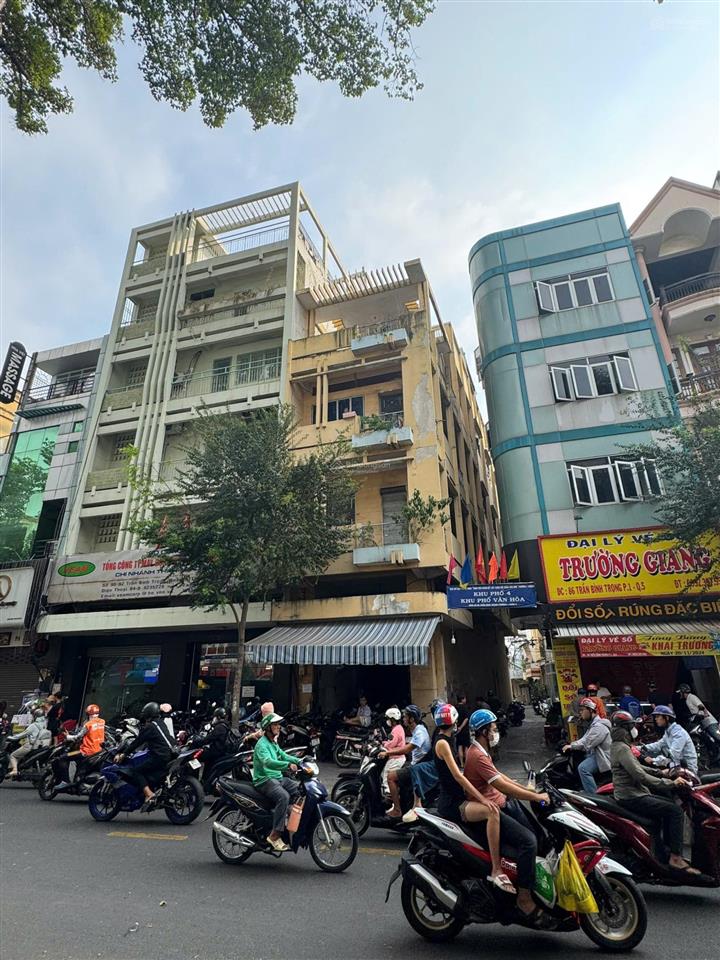 Siêu khan hiếm  góc 2 mt trần bình trọng, quận 5, dt 4.3x23m, 5 tầng, hđt 100tr/tháng giá 30 tỷ