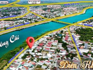 Đất mặt tiền trần phú diên khánh view sông khu kinh doanh buôn bán sầm uất