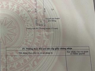 Bán lỗ đất full thổ cư mặt tiền 10m đường lớn