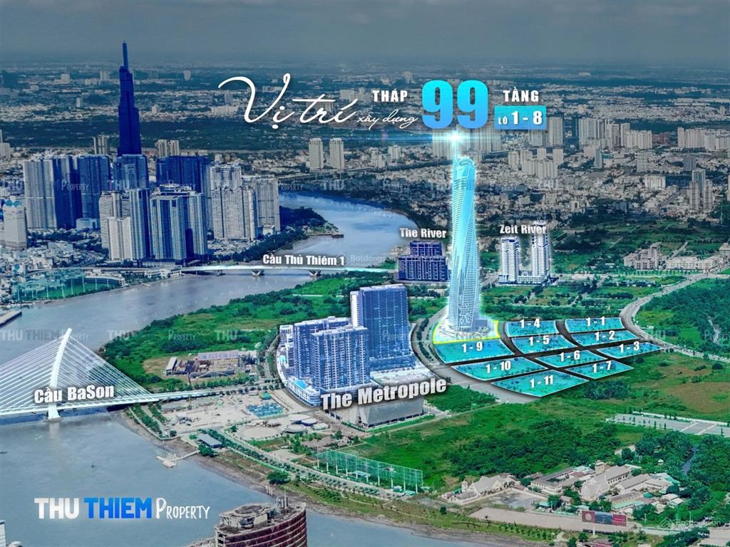 Cần bán căn 3pn + 1 tại the opera  the metropole thủ thiêm giá tốt