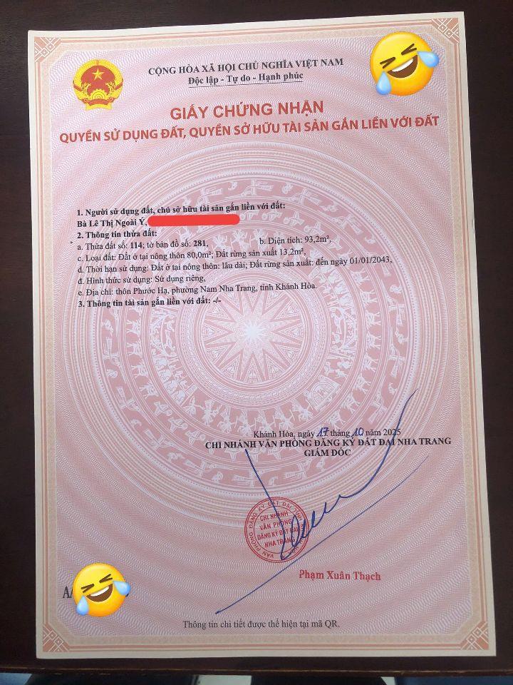 CẦN BÁN NHANH LÔ ĐẤT KDC PHƯỚC HẠ – PHƯỚC ĐỒNG | NAM NHA TRANG