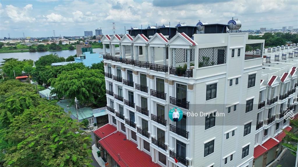 Nguyên căn mới 1 trệt 5 lầu view sông sát vạn phúc city  đường 10m  khu đồng bộ, có thang máy
