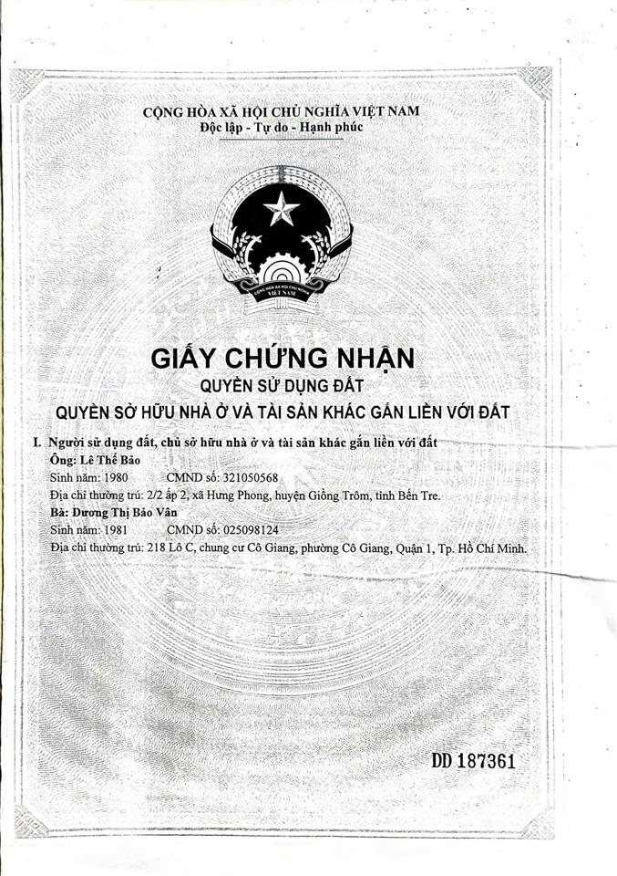 Bán biệt thự mt dương công khi, dt 20x50, 1000m2