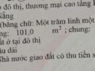 Bán lô mt đường 10m5 trần nguyên đán dt 101m2 sát trục nguyễn sinh sắc
