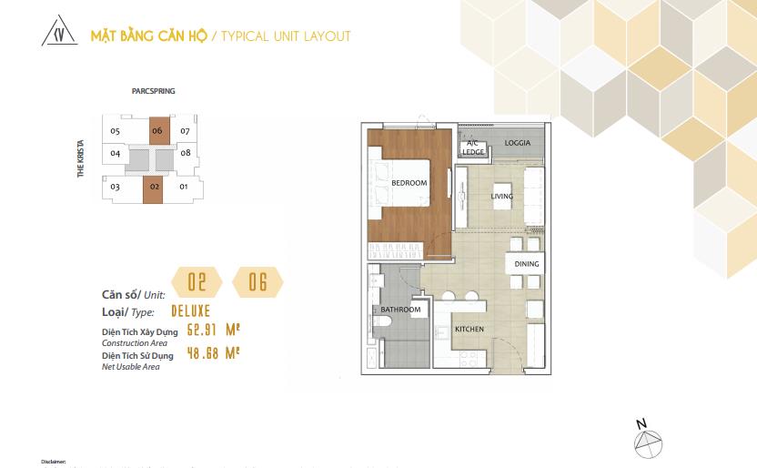 Chỉ từ 4 tỷ sở hữu căn hộ kris vue 1pn full nội thất đã có sổ hồng.  0902 306 ***