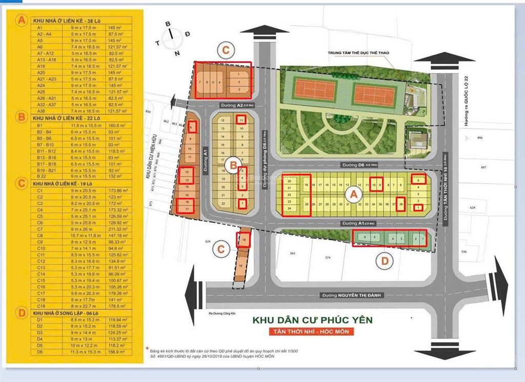 Đất nền kdc phúc yên tân thới nhì 10 cách vinhomes hm 3km  tuyến vđ3 giá chỉ 38tr/m2, 0944 012 ***