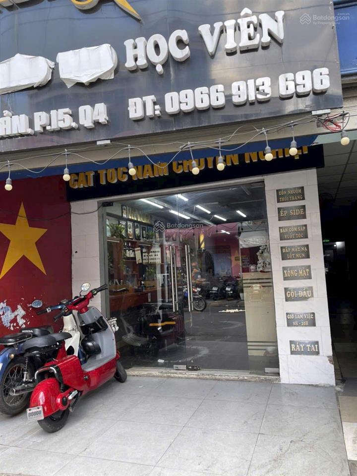 Cho thuê mặt bằng mặt tiền tôn đản, p15, q4, tphcm
