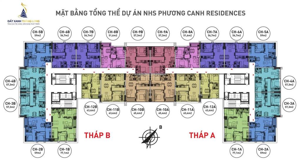 Bán căn 3 ngủ tại nt home, phương canh, xuân phương, hà nội 0941 831 ***