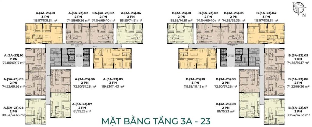 Essensia sky tại nguyễn hữu thọ, 2 pn 2 wc