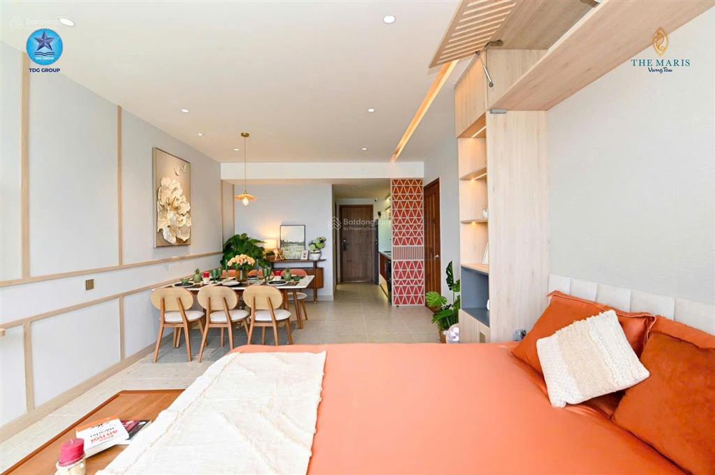 Căn hộ tại the maris vũng tàu, giá 3,250 tỷ, 45m2, full nội thất, cam kết khai thác thuê 21tr/tháng