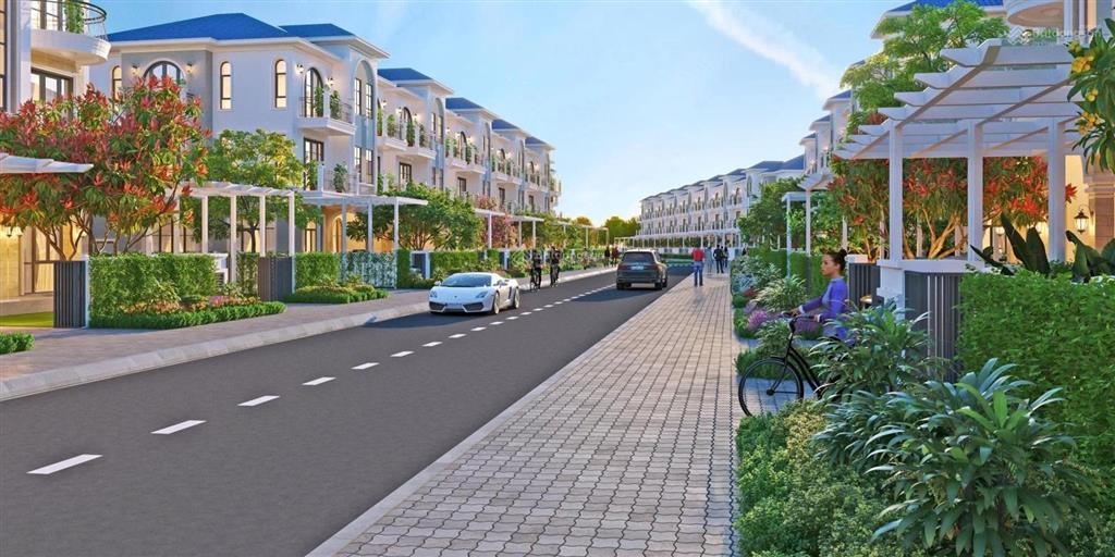 Bán nhà phố 6x20 m2, 3,6 tỷ tại the glamour, thới hòa, bến cát, bình dương