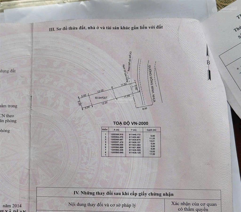 Bán đất mặt tiền đường đông minh, gần go dĩ an. 150m chỉ 7,2 tỷ, 150m2, kinh doanh buôn bán