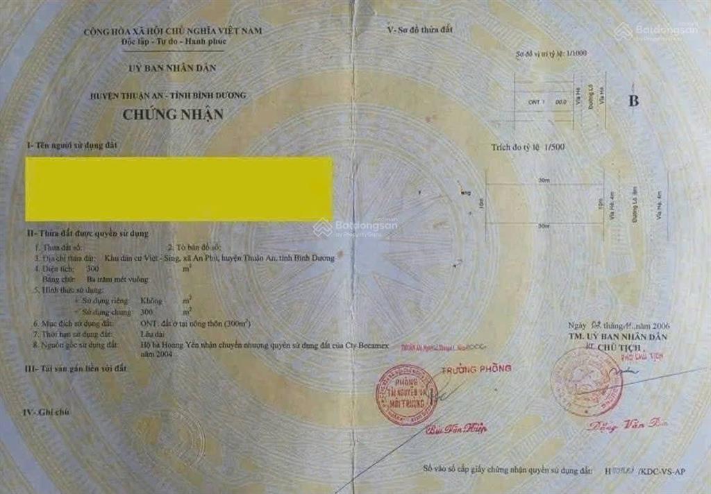 Chỉ 14,7tỷ tl  dt  300m2 mặt tiền kinh doanh
bán nhà 1 trệt 1 lầu kdc việt sing, p.an phú