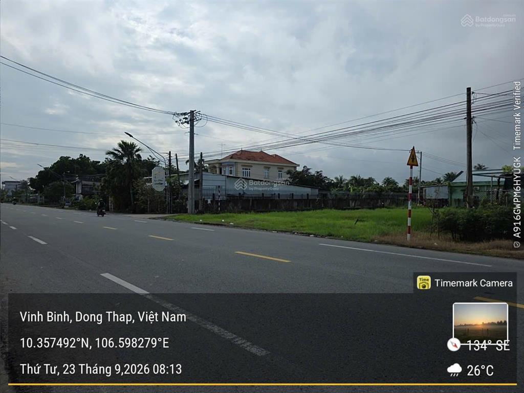 Bán đất góc 2 mặt tiền quốc lộ 50 vĩnh bình  đồng tháp
