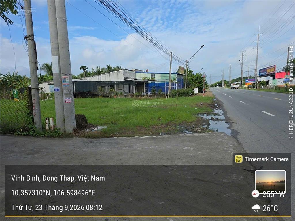 Bán đất góc 2 mặt tiền quốc lộ 50 vĩnh bình  đồng tháp
