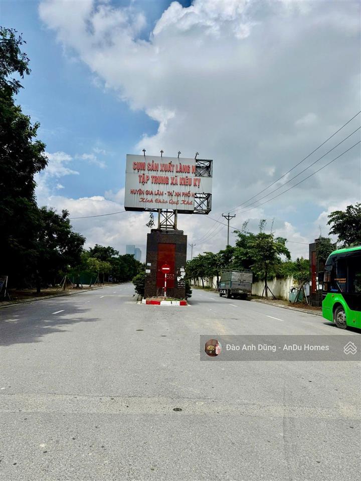 Bán 277m² đất làng nghề kiêu kỵ gia lâm 2 mặt thoáng, đường container tránh, giá chỉ 12 tỷ