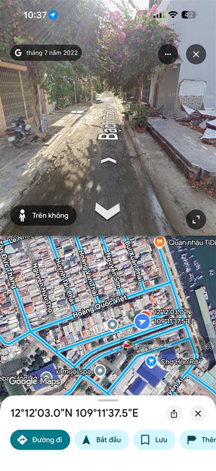 Cần bán lô đất tđc hòn rớ 1 đường bạch thái bưởi phường nam nha trang gần chợ và bờ kè biển