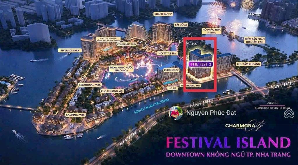 Bán căn 2pn the fest 2  tọa lạc festival island dự án charmoracity  căn góc cực đẹp