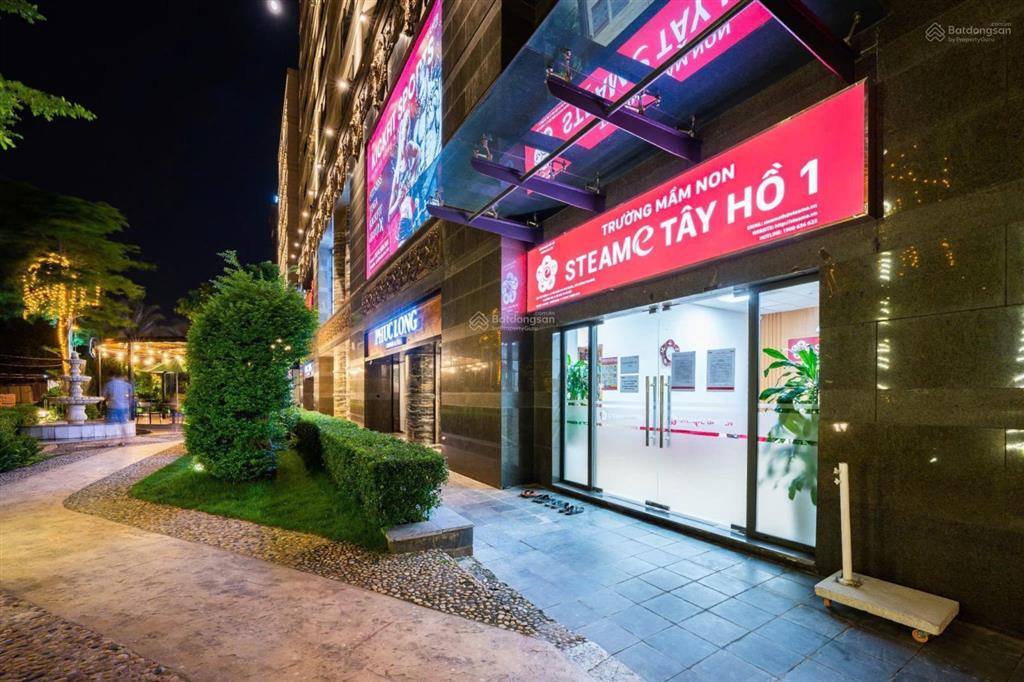 Bán shophouse nhà trẻ 2 tầng 1019m2 tại d’. le roi soleil  59 xuân diệu  tây hồ