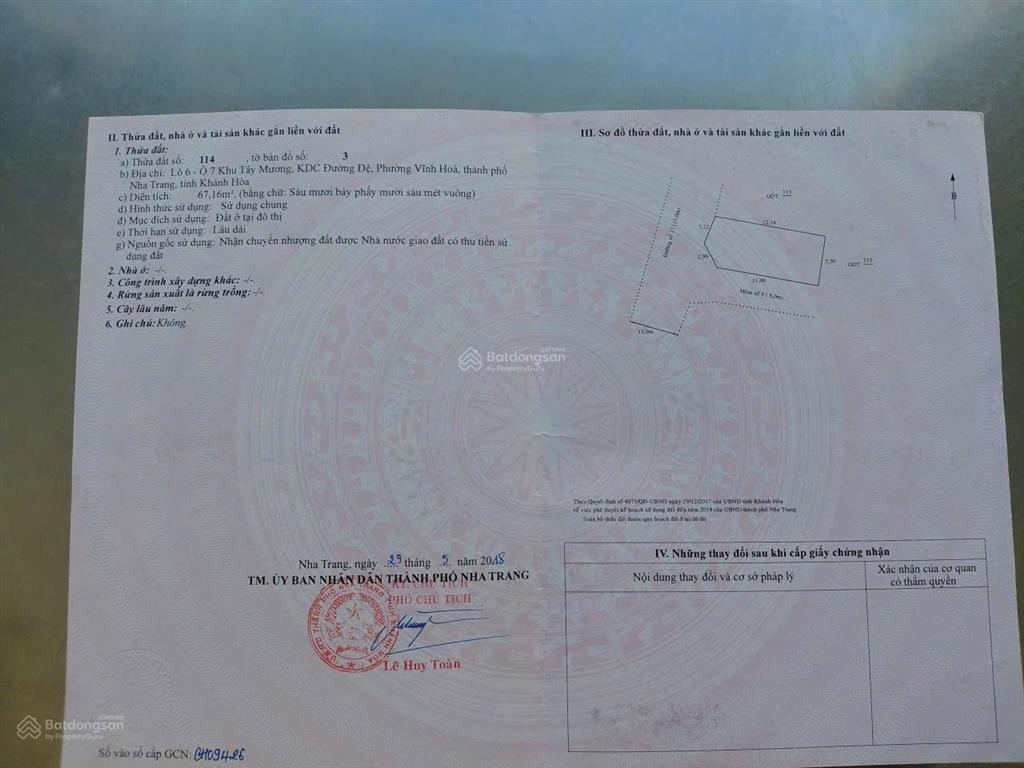 Bán nhà riêng 42 nguyễn địa lô, 5,5 tỷ, 67m2, view đẹp, có thương lượng