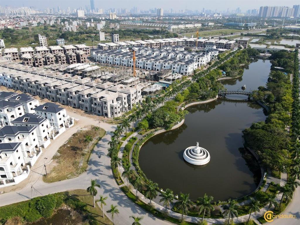 Bán căn biệt thự song lập gần bể bơi tại kđt vườn cam, 32,3 tỷ, 262 m2 thiết kế xây 3 tầng