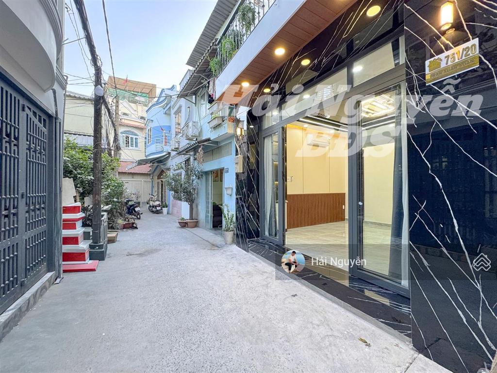 Nhà 3 lầu hẻm thẳng 1 sẹc đường trần xuân soạn, p. tân hưng  q7