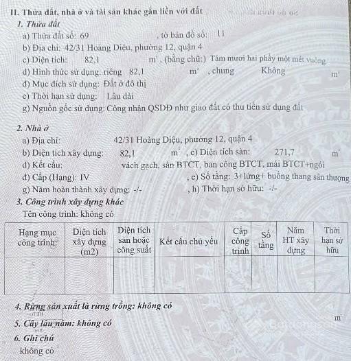 Nhà bán hoàng diệu, phường 13, quận 4