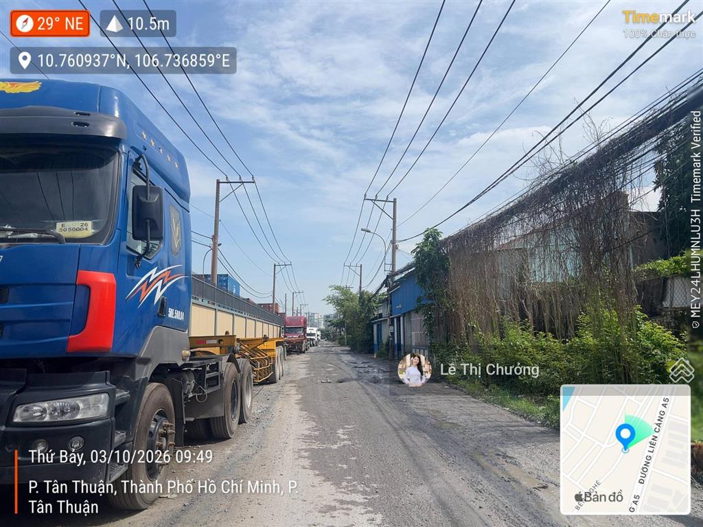 Bán 1824m2 đất ngang 35m dài 52m, quy hoạch kho xưởng, đường bến nghé quận 7, thông kcx tân thuận