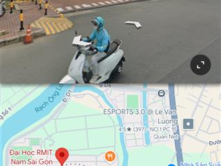Bán nhà mt lê văn lương, p tân phong, 162m2, ngang 4m, gần trường đh rimit