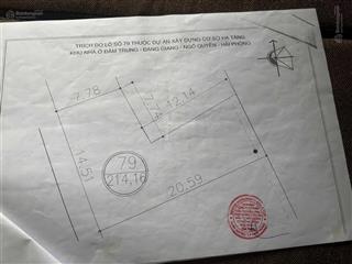 Bán 215m2 đất tuyến 2 văn cao, xây nhà hàng khách sạn