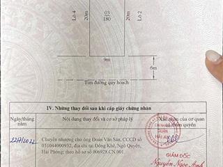 Cần tiền giảm giá bán nhanh lô đất biệt thự đường lê hồng phong 60 triệu/m