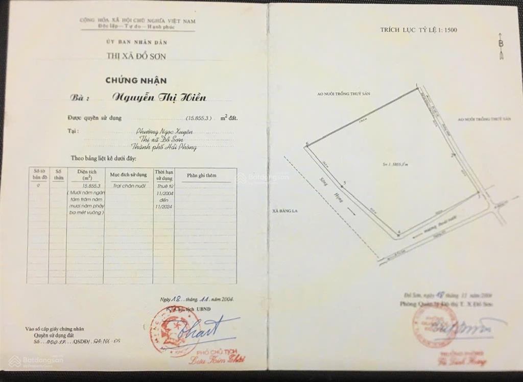 Bán mảnh đất 16.000m đất trang trại nuôi trồng gần cây xăng quán ngọc đồ sơn 1,5 triệu/m