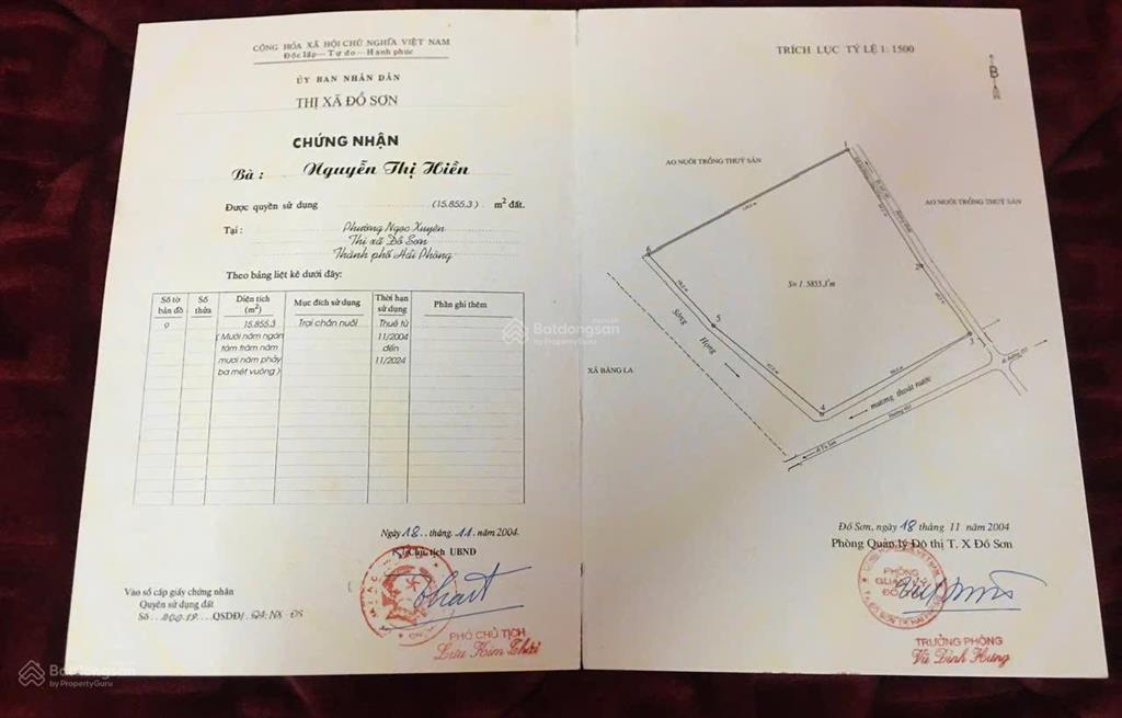 Bán mảnh đất 16.000m đất trang trại nuôi trồng gần cây xăng quán ngọc đồ sơn 1,5 triệu/m