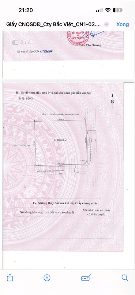 Bán đất kcn nam đình vũ hải phòng 5 ha