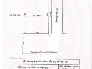 Bán 1500m mặt đường nguyễn bỉnh khiêm hải an hải phòng