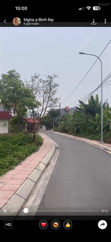 Bán đất chia lô mặt đường nhà mạc tràng cát hải an