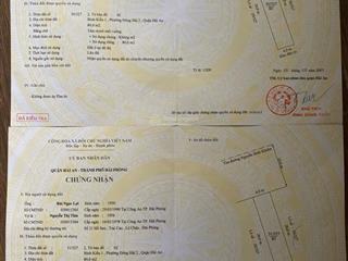 Bán đất mặt đường nguyễn bỉnh khiêm hải an ngang 8 siêu đẹp