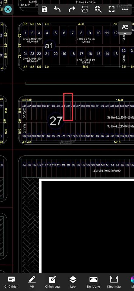 Bán mảnh đất 60m mặt đường rộng 30m lô 27 đường lê hồng phong siêu rẻ 120 triệu
